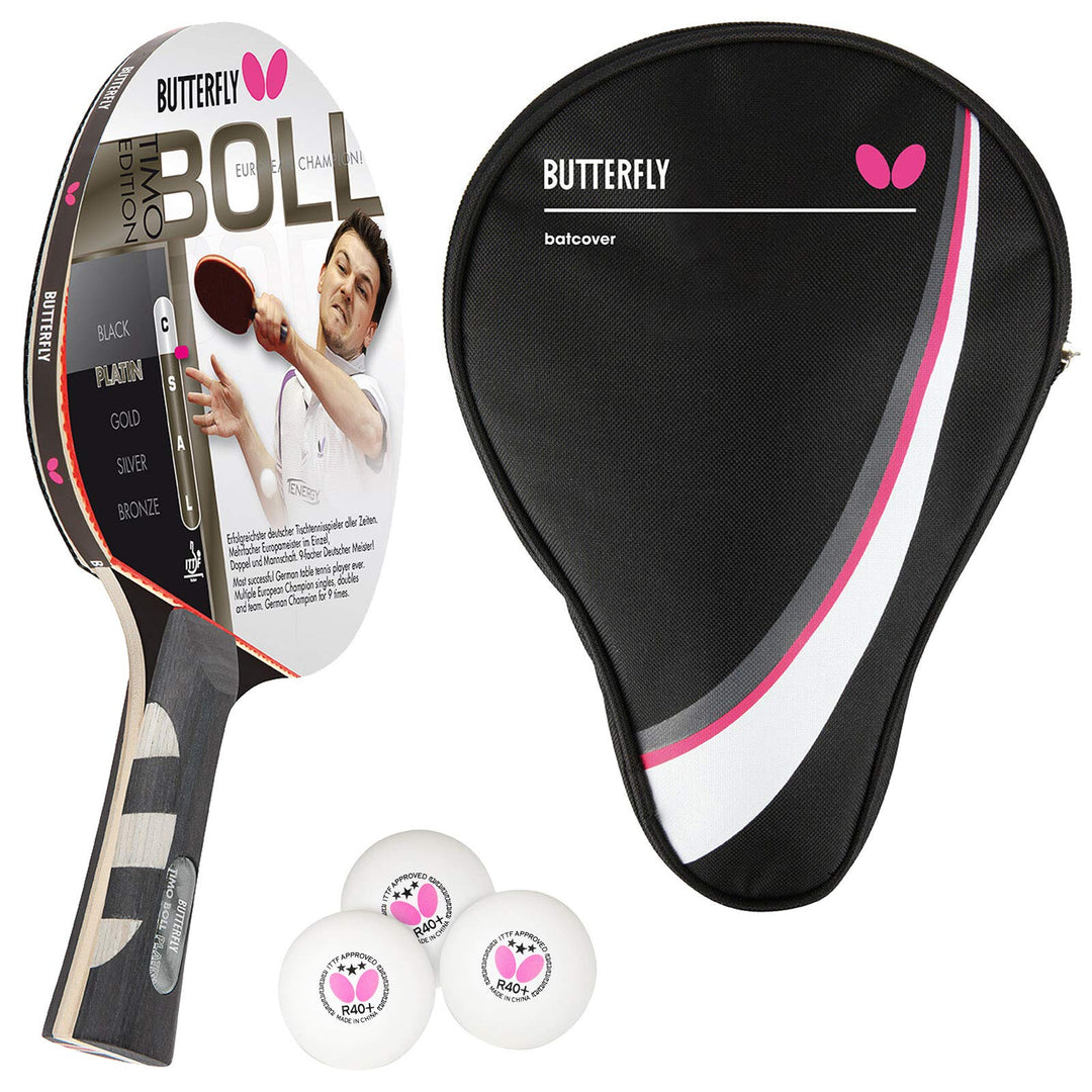 Butterfly® Timo Boll Platin 85025 Tischtennisschläger | Tischtennis Racket Bat Profi | Wettkampfschl