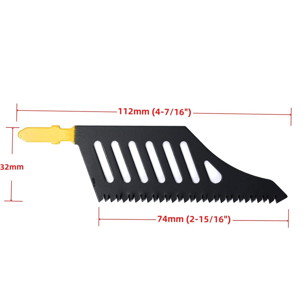 Ruimou 5 Stück T-Schaft Stichsägeblätter Kompatibel mit BoschT142HB Kompatibel mit Dewalt (11 TPI)