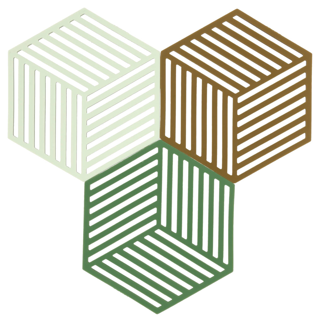 Zone Denmark Hexagon Topfuntersetzer Hitzebeständig, Silikon Untersetzer, Praktische und Dekorative