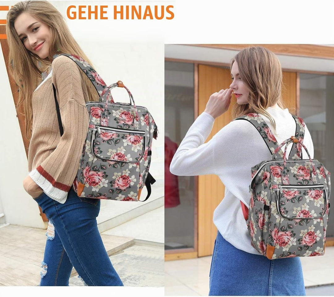 Rucksack Damen, Schulrucksack Mädchen Teenager15.6 Zoll Laptoprucksack mit Anti-Diebstahl, Arbeitsru