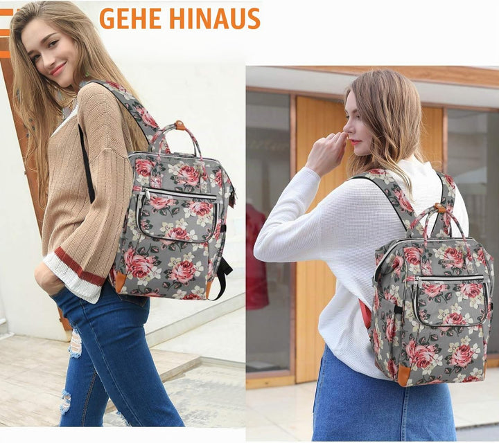 Rucksack Damen, Schulrucksack Mädchen Teenager15.6 Zoll Laptoprucksack mit Anti-Diebstahl, Arbeitsru