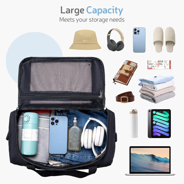 YOODI 40x30x20 Wizz Air Vueling Faltbare Reisetasche Handgepäck Flugzeug Wasserdicht Leicht 25L Hand