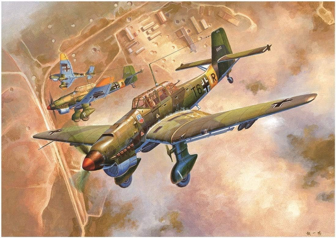 Trumpeter 002421 Ju-87b-2, Junkers Ju 87b-2 Modellbausatz, verschieden