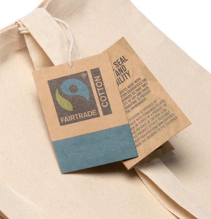 rainUP Fairtrade Einkaufstasche mit Hundemotiv, einzigartiger Stil, aus 100 % Bio-Baumwolle, Fairtra