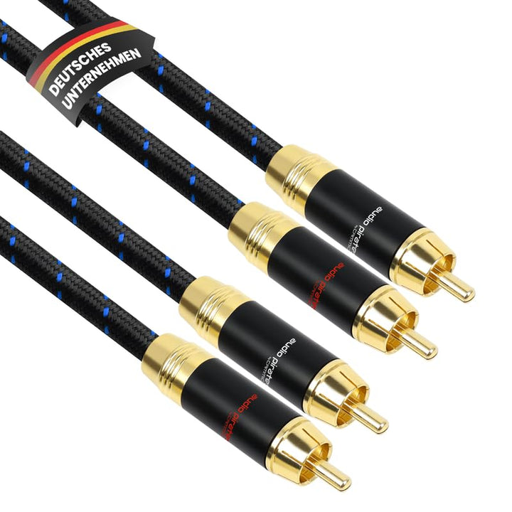 audio pirates by cammica Cinch Kabel 2x RCA Stecker auf 2x RCA Stecker, Audio-Kabel | High-End Audio
