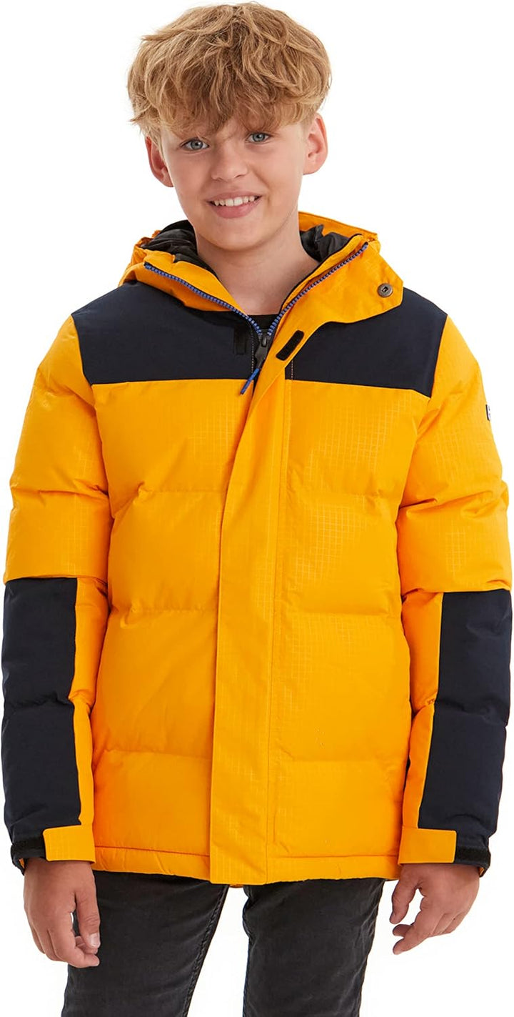 Killtec Jungen Kow 31 Bys Qltd Jckt Steppjacke mit Kapuze, Gelb
