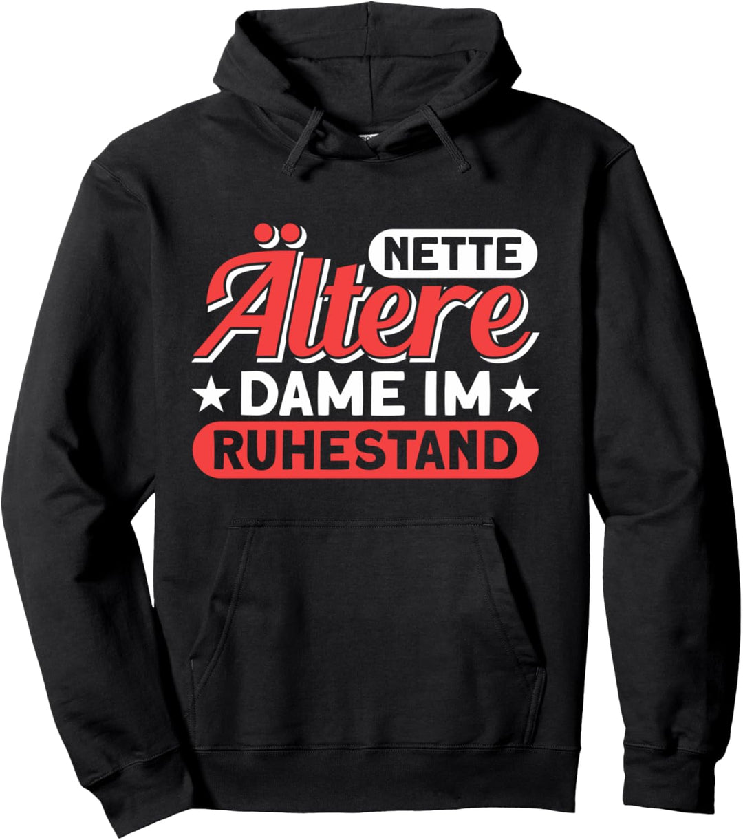 Oma Nette Ältere Dame Im Ruhestand Ruhestand Pullover Hoodie