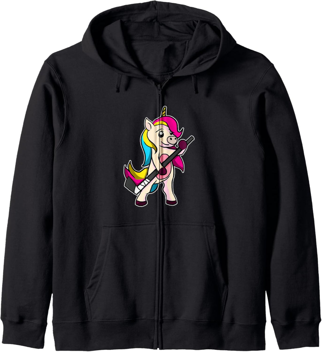 Hockeyspieler Hockeyschläger Einhorn Geschenk Hockey Kapuzenjacke