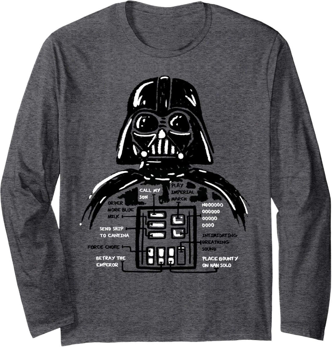 Star Wars Darth Vader Controls Langarmshirt