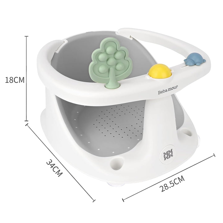 Bebamour Baby Badesitz 6 Monate+ Kind Badewanne Rutschfester Badesessel,Wasserkanne
