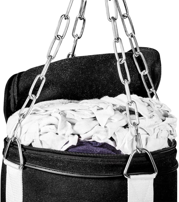 Bad Company Boxsack inkl. Heavy Duty Stahlkette I Canvas Punching Bag mit PVC-Target, gefüllt/ungefü