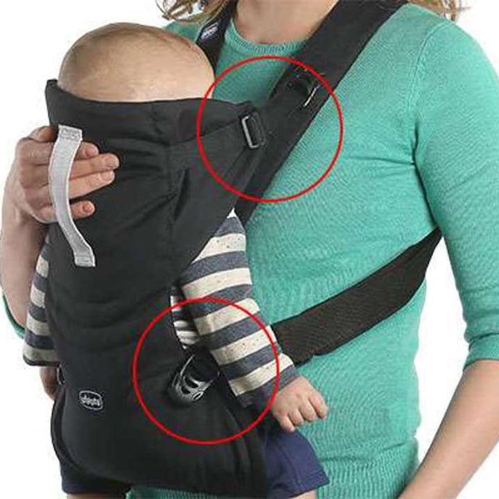 Chicco EasyFit Ergonomische Trage für Babys und Kleinkinder ab der Geburt bis 9 kg, Einfach zu Trage