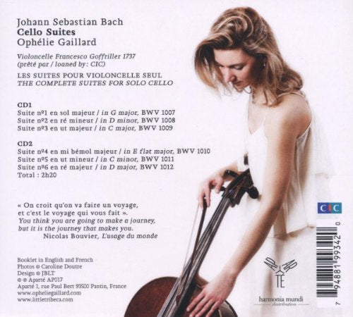 Cellosuiten Bwv 1007-1012, Audio-CD