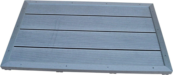 ALTONE WPC Bodenplatte für Pool Leitern und Solarduschen 101 x 60 x 5,5 cm dunkelgrau