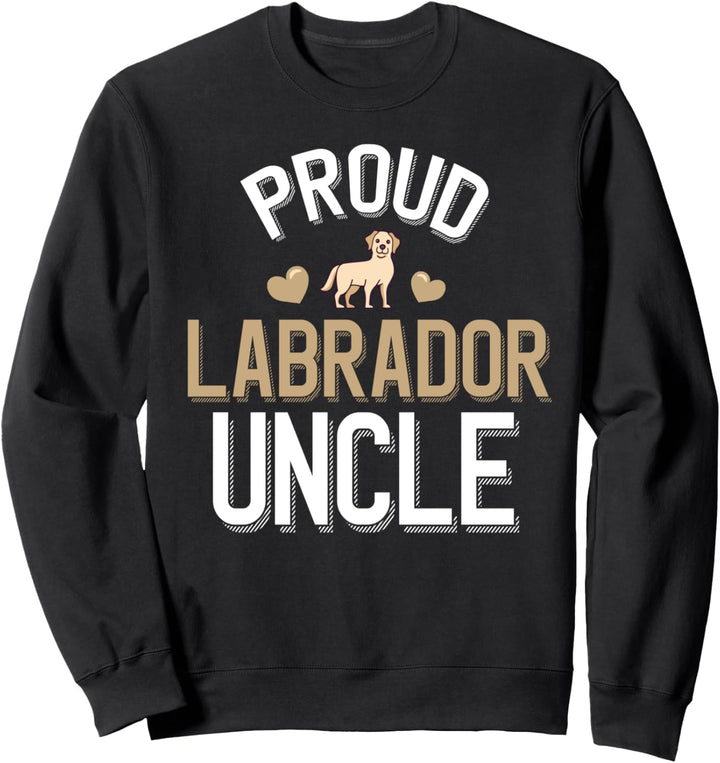 Cute Proud Yellow Lab Uncle Sweatshirt