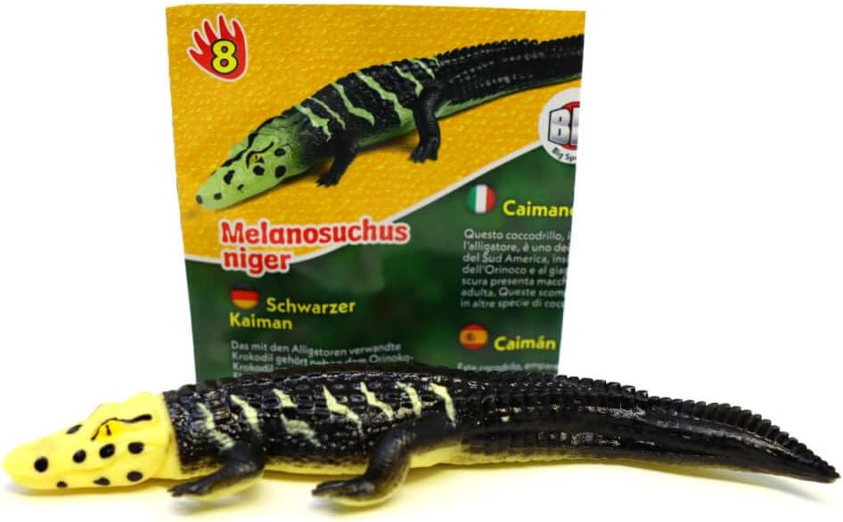 Bundle mit Blue Ocean Crocodiles Sammelfiguren 2025 - Planet Wow Krokodil- Figur 8. Schwarzer Kaiman