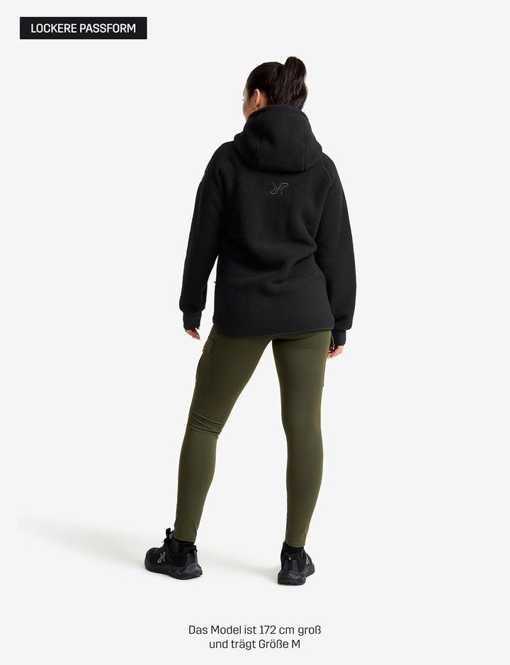 RevolutionRace Sherpa Hoodie für Damen, Outdoor Fleecejacken perfekt für Wanderungen und Outdoor-Abe