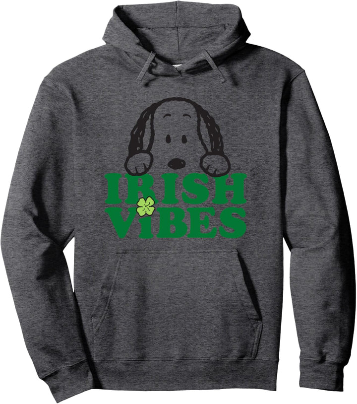 Peanuts St Patrick's Day Irish Vibes Pullover Hoodie