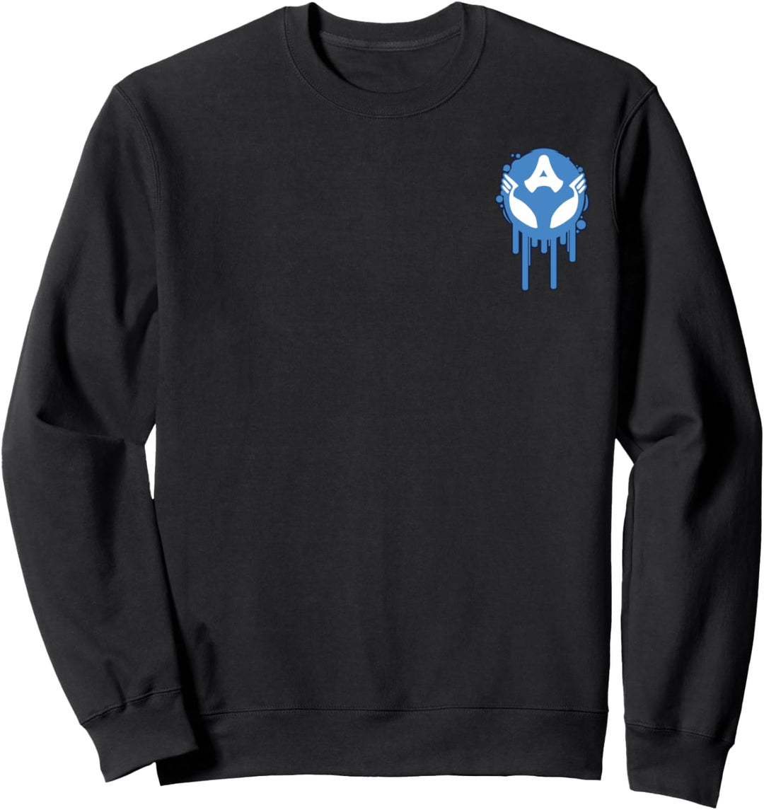 Marvel Venomized Captain America Left Chest Badge Sweatshirt