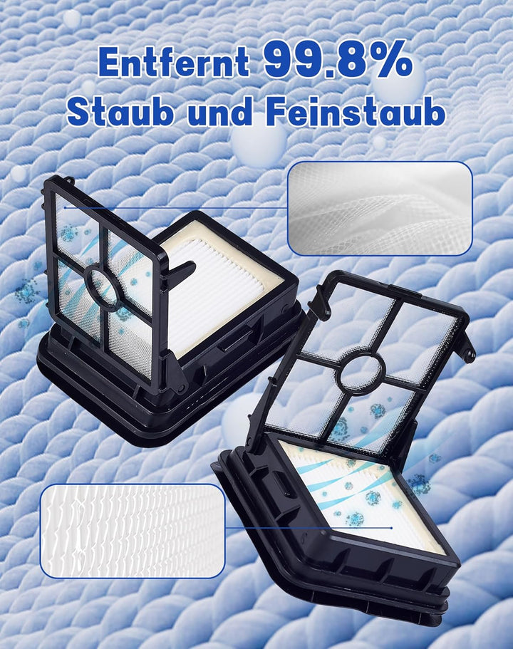 LAOYE Bürstenrolle Filter Zubehör Kompatibel für Bissell Crosswave 3-In-1,1 Mehrzweckbürste + 1 Tepp