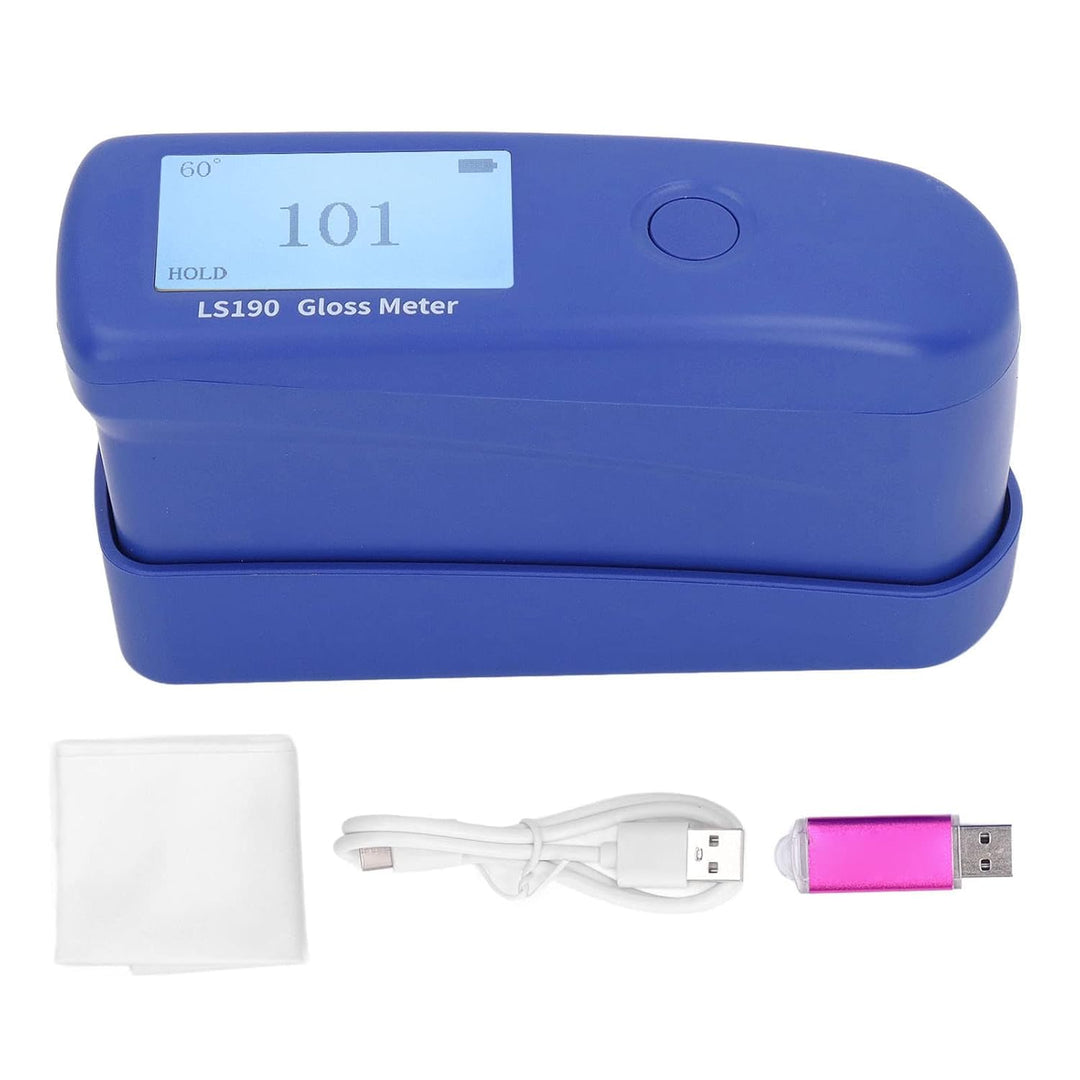 LINSHANG Digitales LCD-Glanzmessgerät 0-Grad-Testwinkel Farbglanzmessgerät Tester Automatische Quali