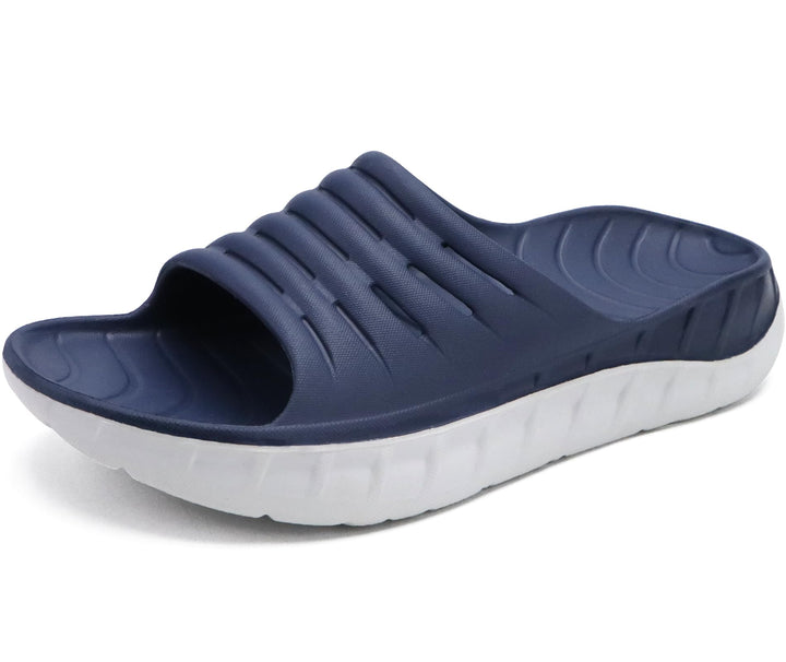 KuaiLu Recovery Sandalen Herren mit Bequeme Plantarfasziitis Arch Support, Orthopädische Männer Leic