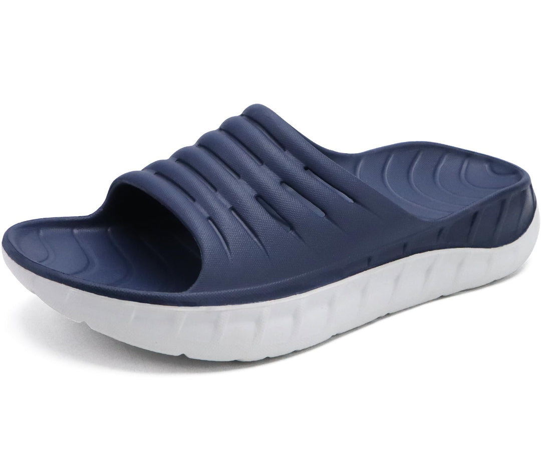 KuaiLu Recovery Sandalen Herren mit Bequeme Plantarfasziitis Arch Support, Orthopädische Männer Leic
