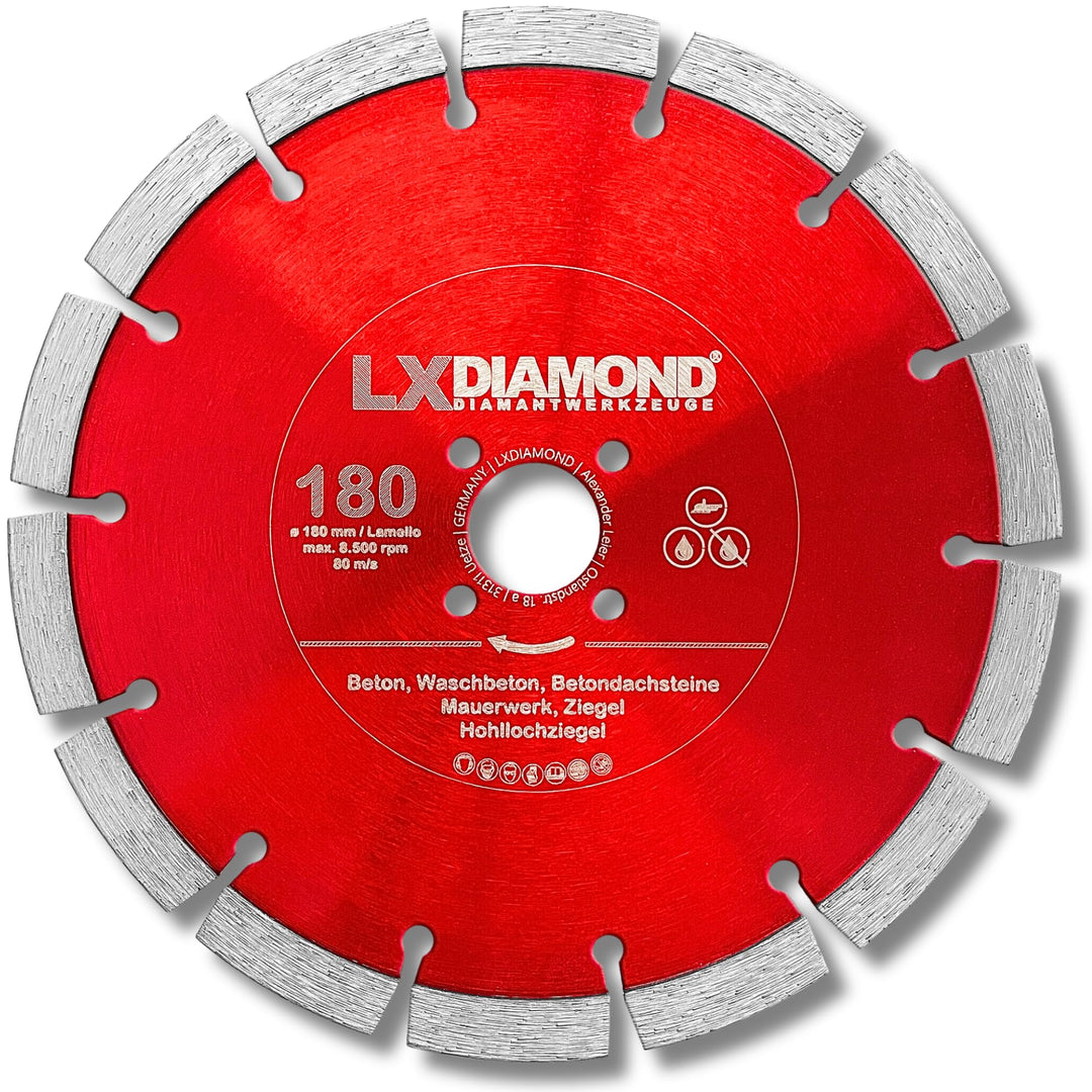 Diamant-Trennscheibe 180mm - geeignet für Beton Mauerwerk Universal - 180 mm Diamantscheibe passend