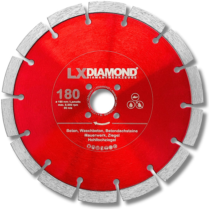 Diamant-Trennscheibe 180mm - geeignet für Beton Mauerwerk Universal - 180 mm Diamantscheibe passend