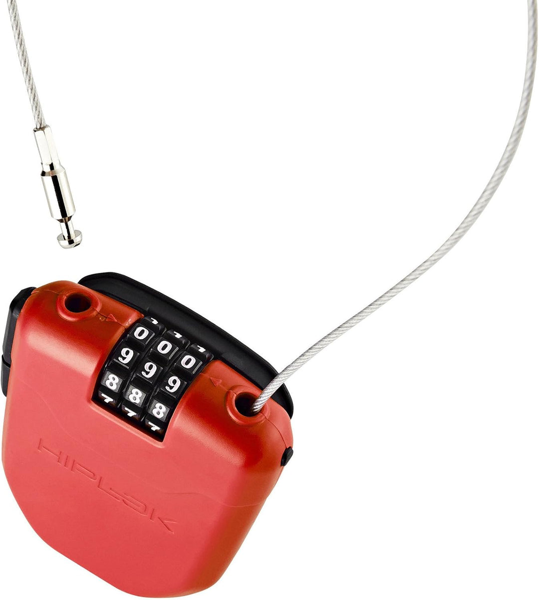 Hiplok FX, Kabelschloss, Unisex, RED, 100cm Schliessumfang 100cm Schliessumfang Red, 100cm Schliessu