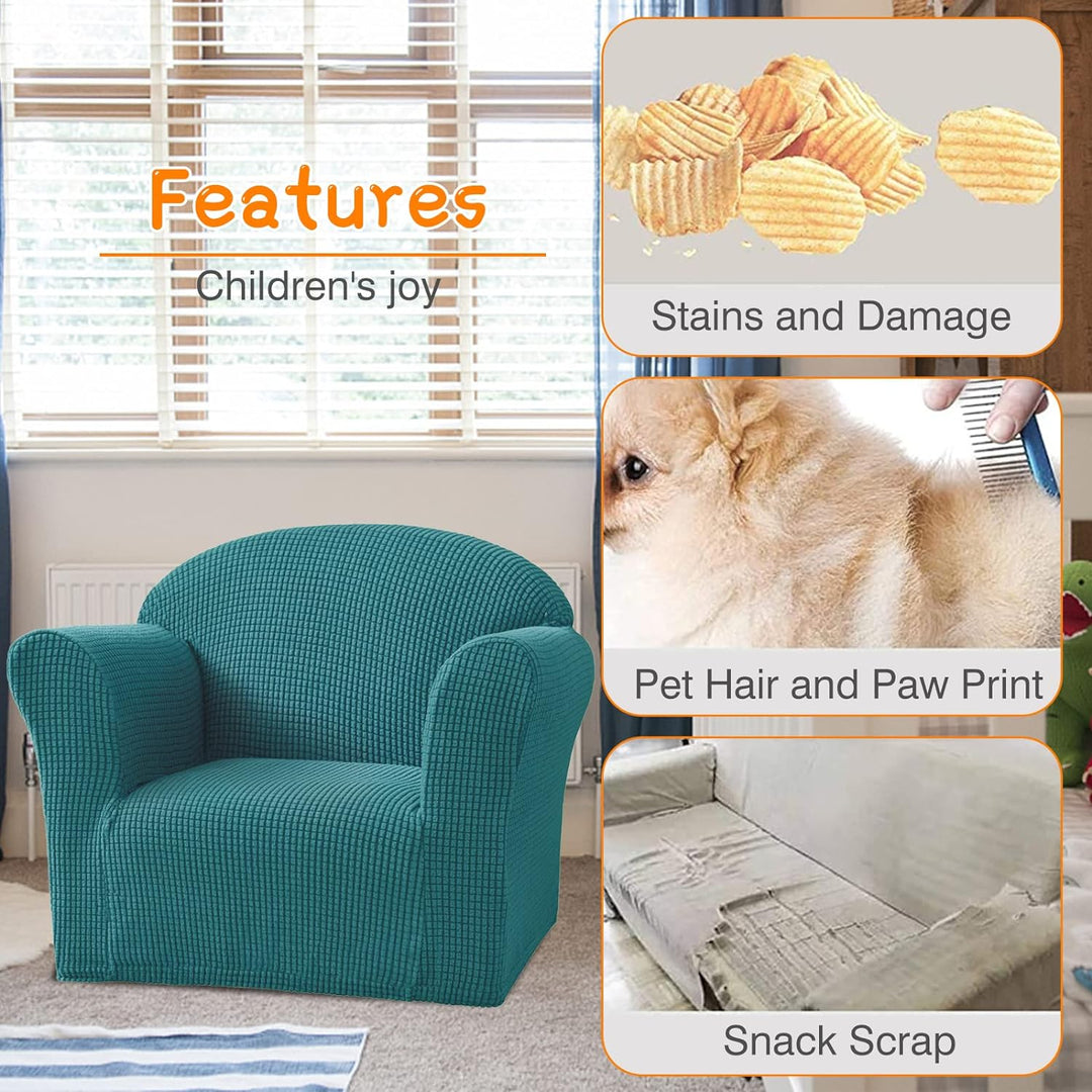 VanderHOME Kindersofa Bezug Sofas fürs Kinderzimmer Stretch Spandex Couchbezug Sofahusse fürs Kinder