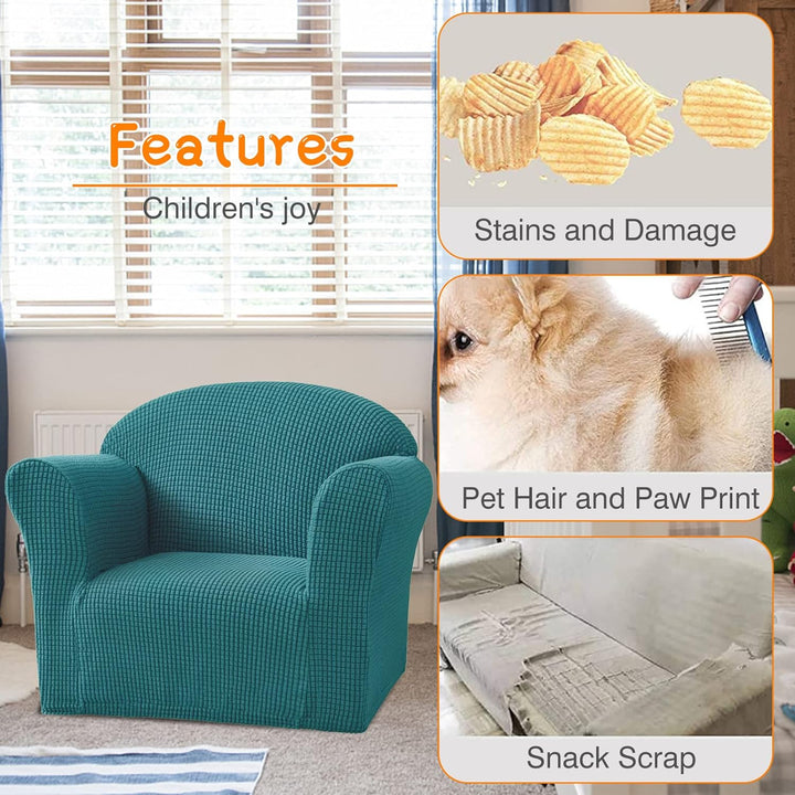 VanderHOME Kindersofa Bezug Sofas fürs Kinderzimmer Stretch Spandex Couchbezug Sofahusse fürs Kinder