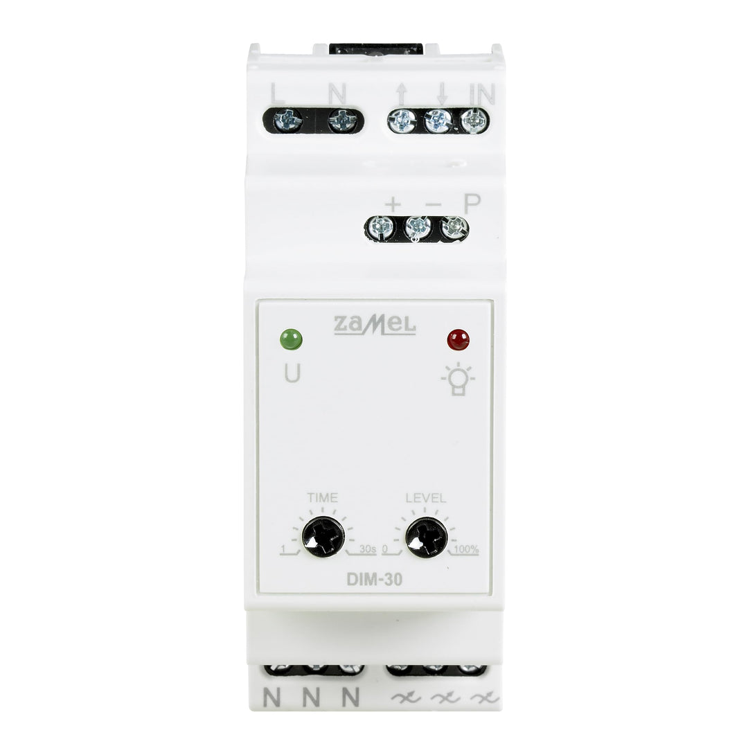 ZAMEL EXT10000228 Hutschienen Dimmer Geeignet für Leuchtmittel: LED-Lampe, Leuchtstofflampe, Haloge