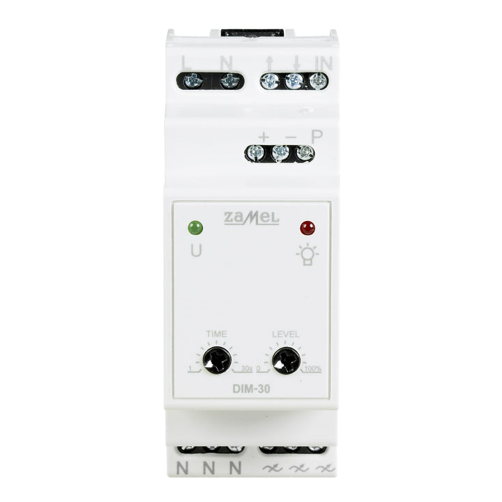 ZAMEL EXT10000228 Hutschienen Dimmer Geeignet für Leuchtmittel: LED-Lampe, Leuchtstofflampe, Haloge