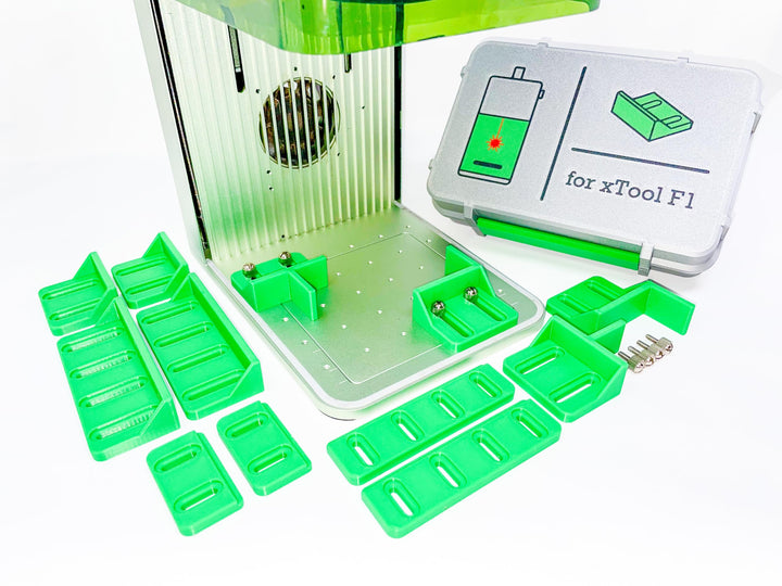 Generisch Positionierhilfe Zubehör für xTool F1, F2 &amp; F1 Lite; F1 Ultra &amp; F2 Ultra | Jig Kit | Organ