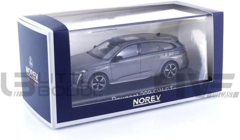 Norev Peugeot 308 SW GT Kombi 2021 Platinium grau Modellauto 1:43