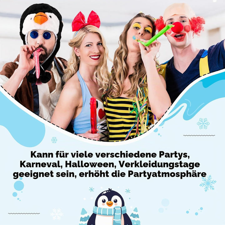 SATINIOR 2 Stück Verstellbares Kostüm Zubehör Lustige Mütze mit Fliege zum Karneval Weihnachten Oste
