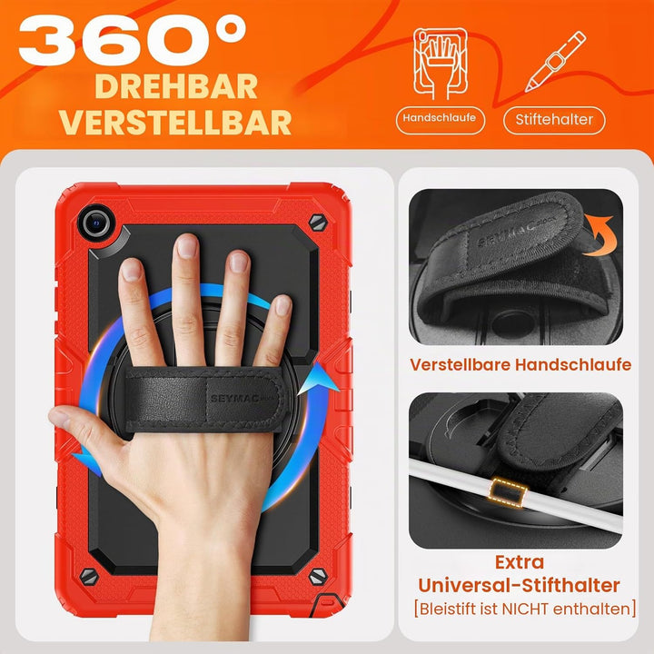 SEYMAC stock Hülle für Samsung Galaxy Tab A11+ Plus/A9+ Plus 11 Zoll 2025/2023, Stossfeste Hülle mit