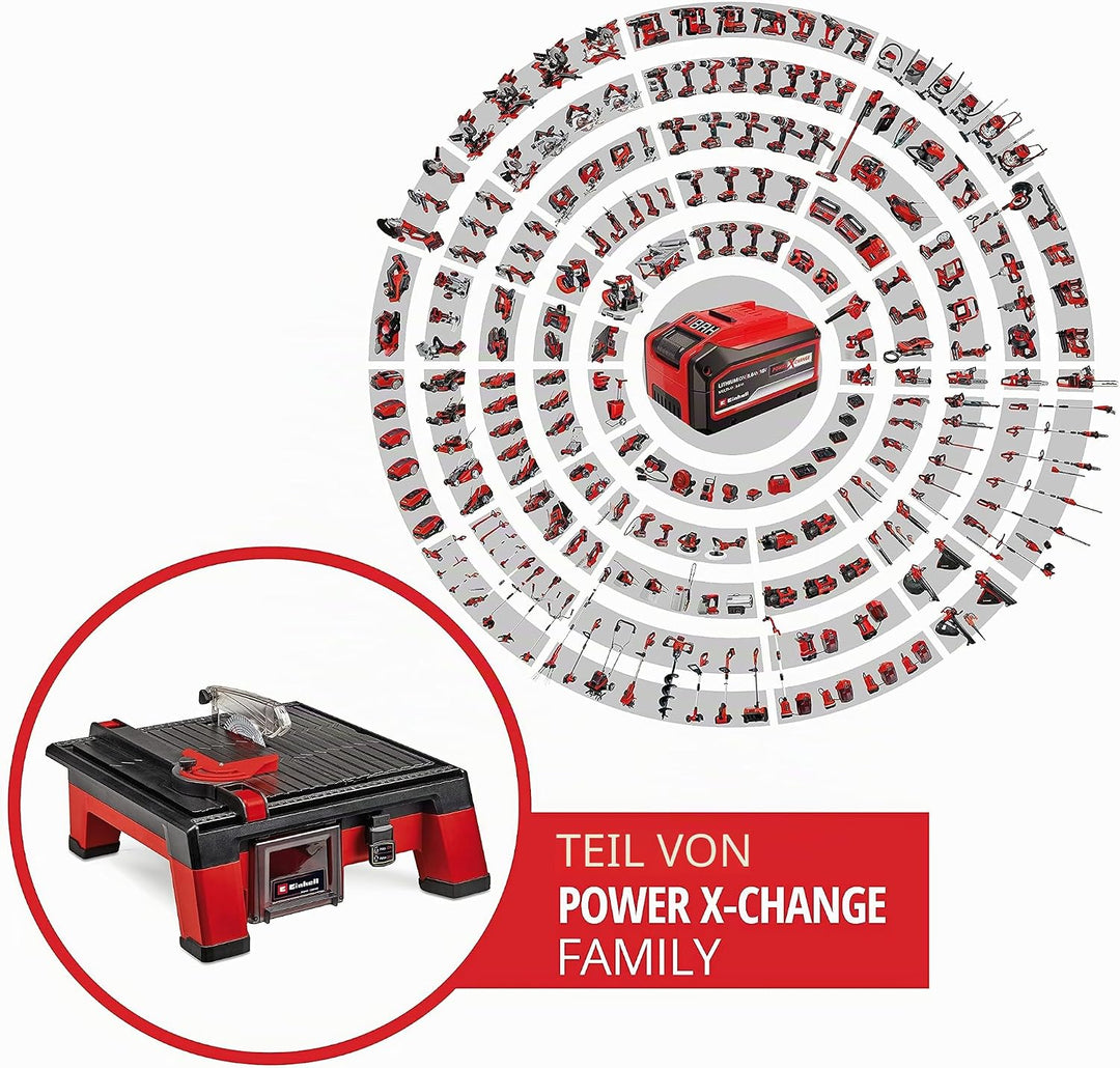 Einhell Akku-Fliesenschneider TE-TC 18/115 Li Power X-Change (Li-Ion, 18 V, max. 3.800 min-1, inkl.