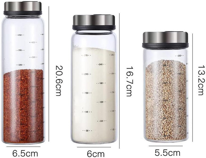XiaoShenLu Salz- und Pfefferstreuer mit verstellbaren Giesslöchern, Gewürzbehälter für Salz und Pfef