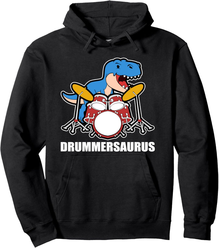 Drummersaurus Drumset Dinosaurier Drumset Pullover Hoodie