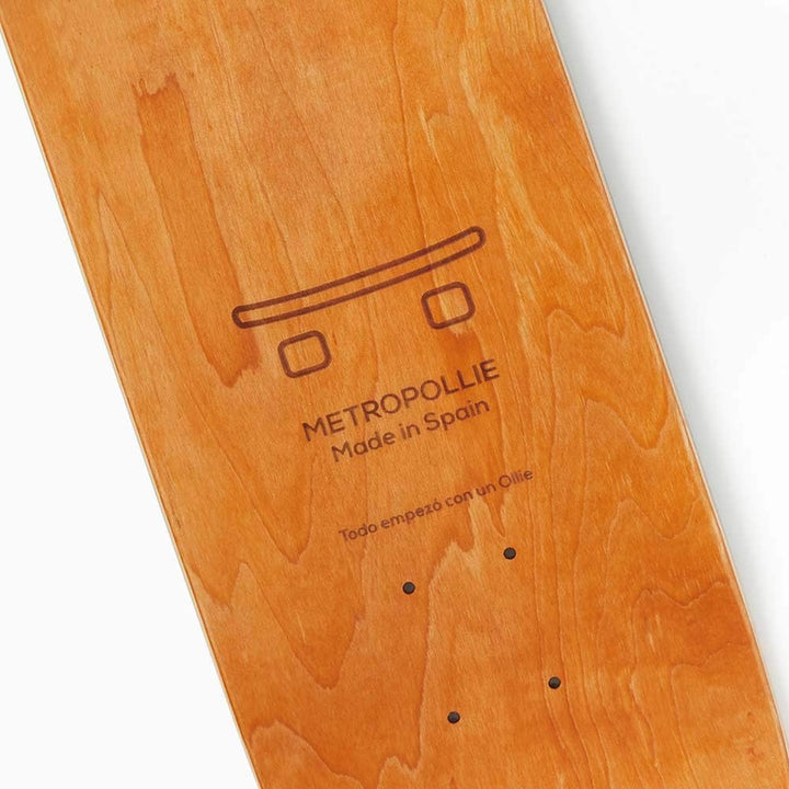 Metropollie Skatebrett Wolf mit Maulkorb 8.125 pulgadas, 8.125 pulgadas