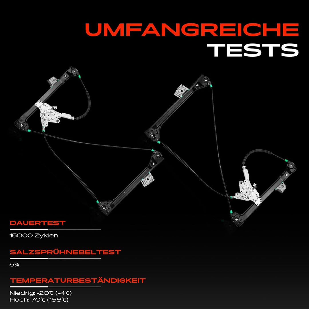 Frankberg 2X Fensterheber Vorne Links Rechts Kompatibel mit 3er Cabriolet 3er Coupe E46 1999-2006 51