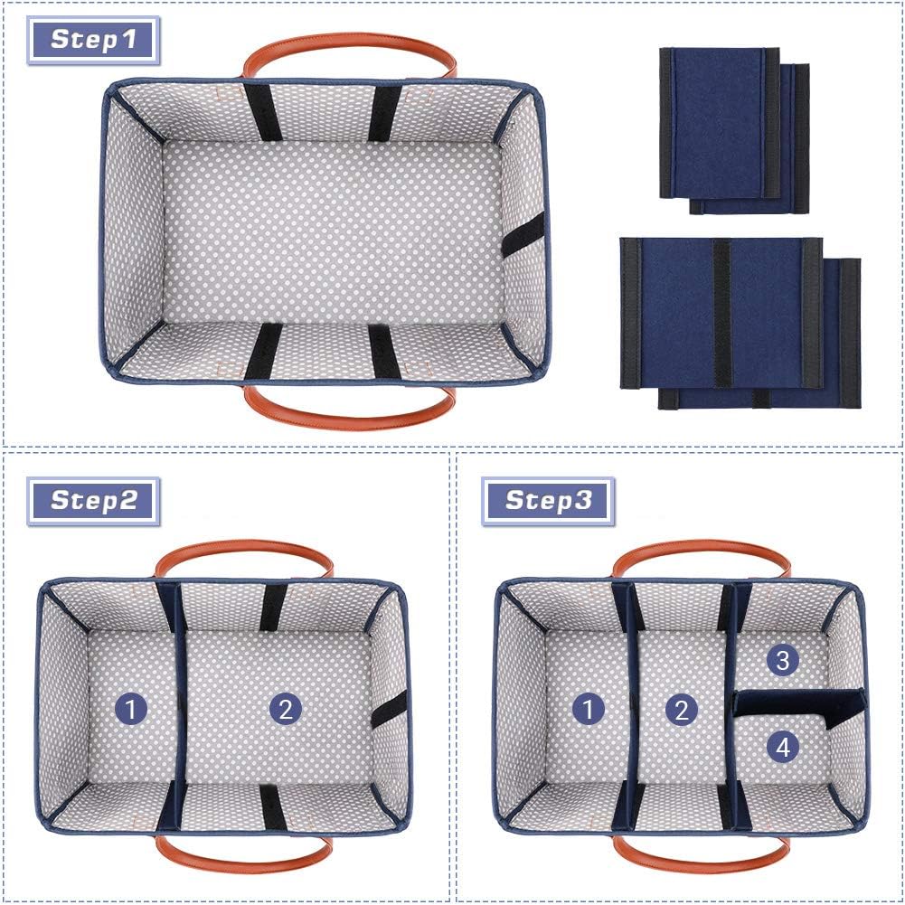 Baby Windel Caddy Organizer, grosse tragbare Windel Aufbewahrungskorb Persönlichkeit abnehmbare Tren