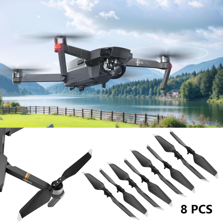 Mavic Pro Propeller, 8 Pcs Drohne Mavic Pro Propeller mit Push-Typ-Schnellverschluss-Design, Mavic P
