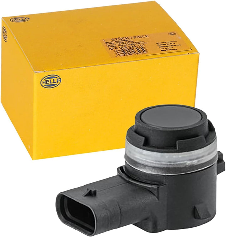 HELLA 6PX 358 141-711 Sensor, Einparkhilfe - 3-polig - gesteckt - überlackierbar