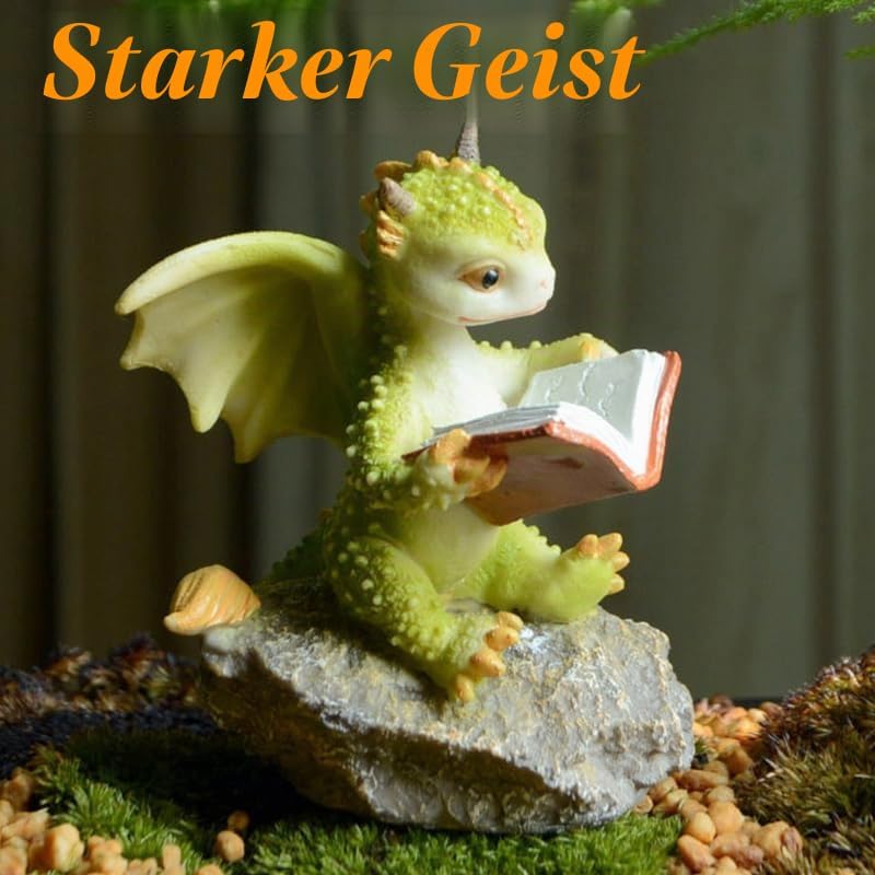 Miniatur Fee Garten Drache Figurine- Aus Meinem Herzen Anwesend Blume Drache, Anwesend Blume Drache