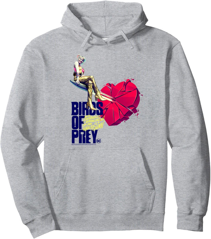 Birds of Prey Harley Quinn Broken Heart Pullover Hoodie