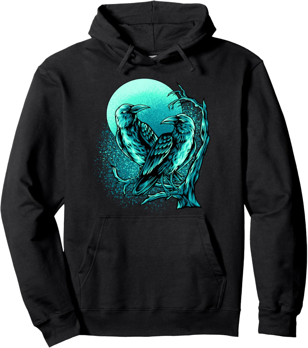 Odins Schwarze Raben Viking Norse Wikinger Pullover Hoodie