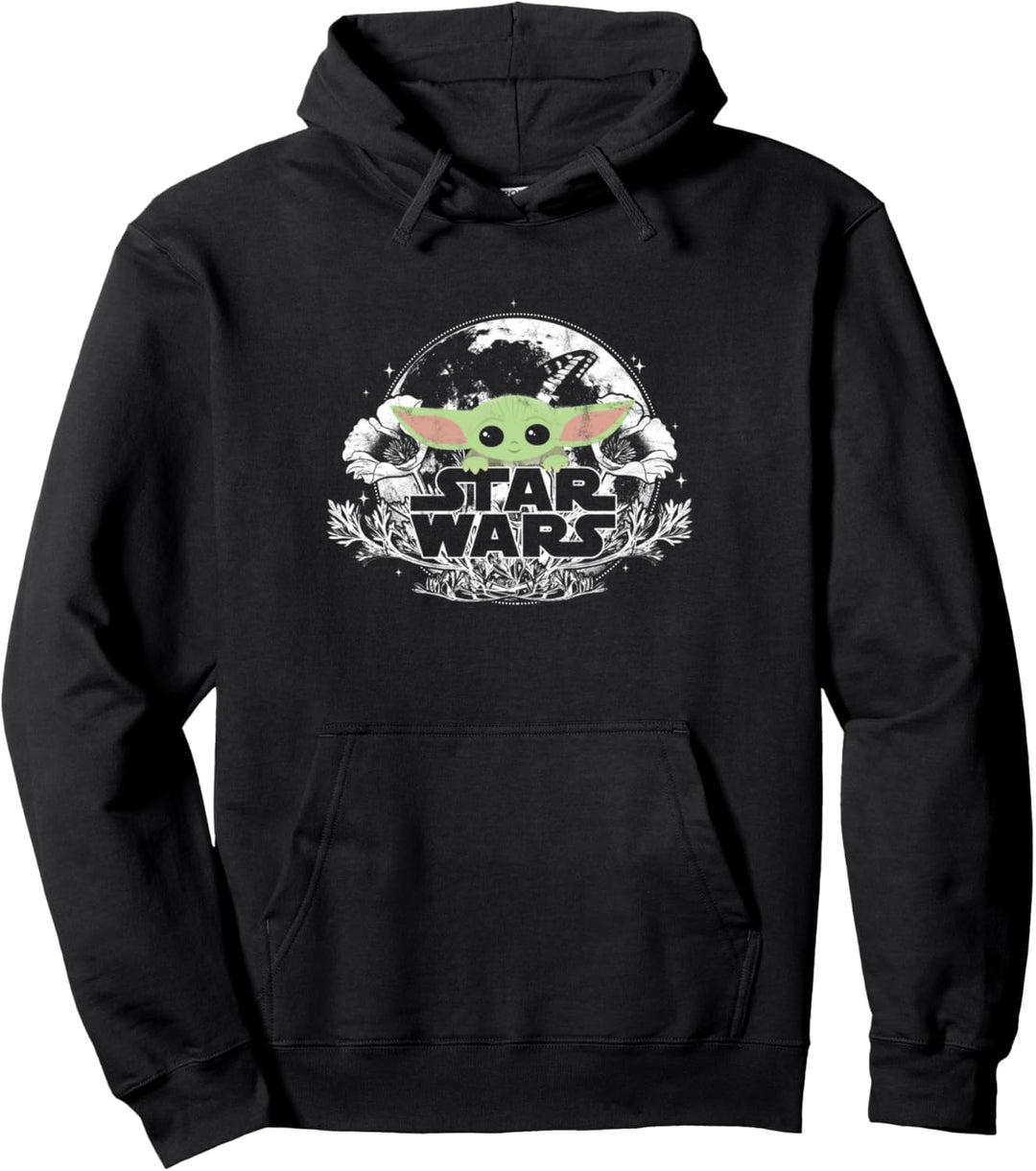 Star Wars The Mandalorian The Child Floral Pullover Hoodie